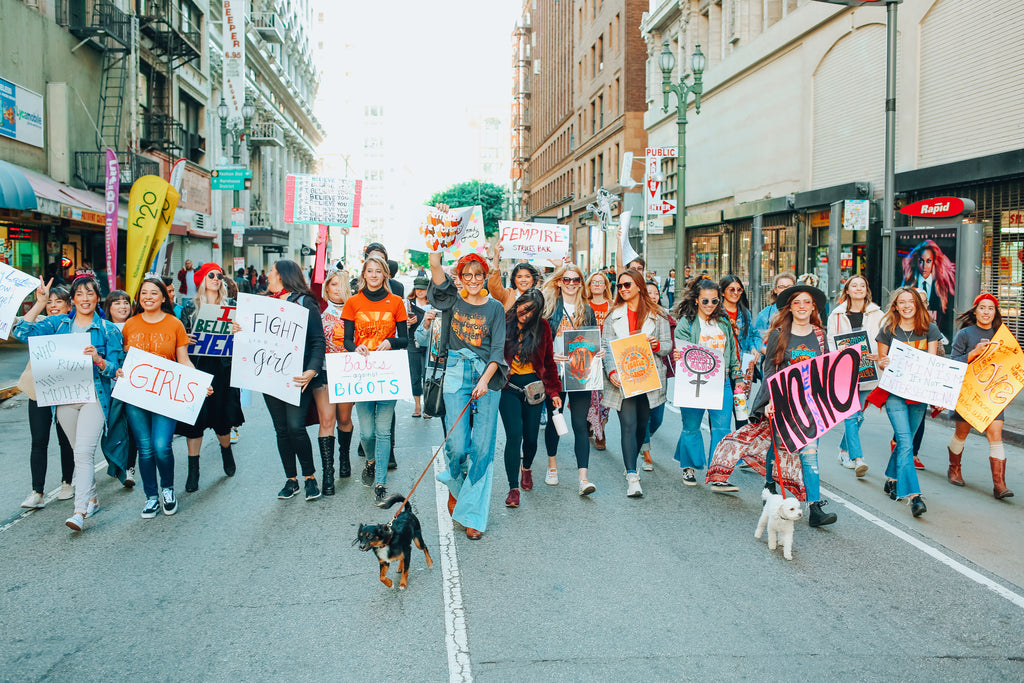 Women's March with the Dazey Lady Gang