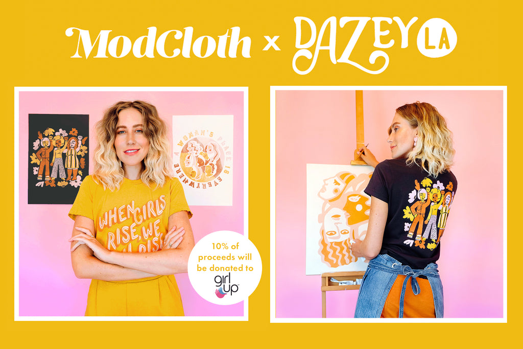 Dazey LA x ModCloth - Giving back and #STOCKSUSTIANABLE