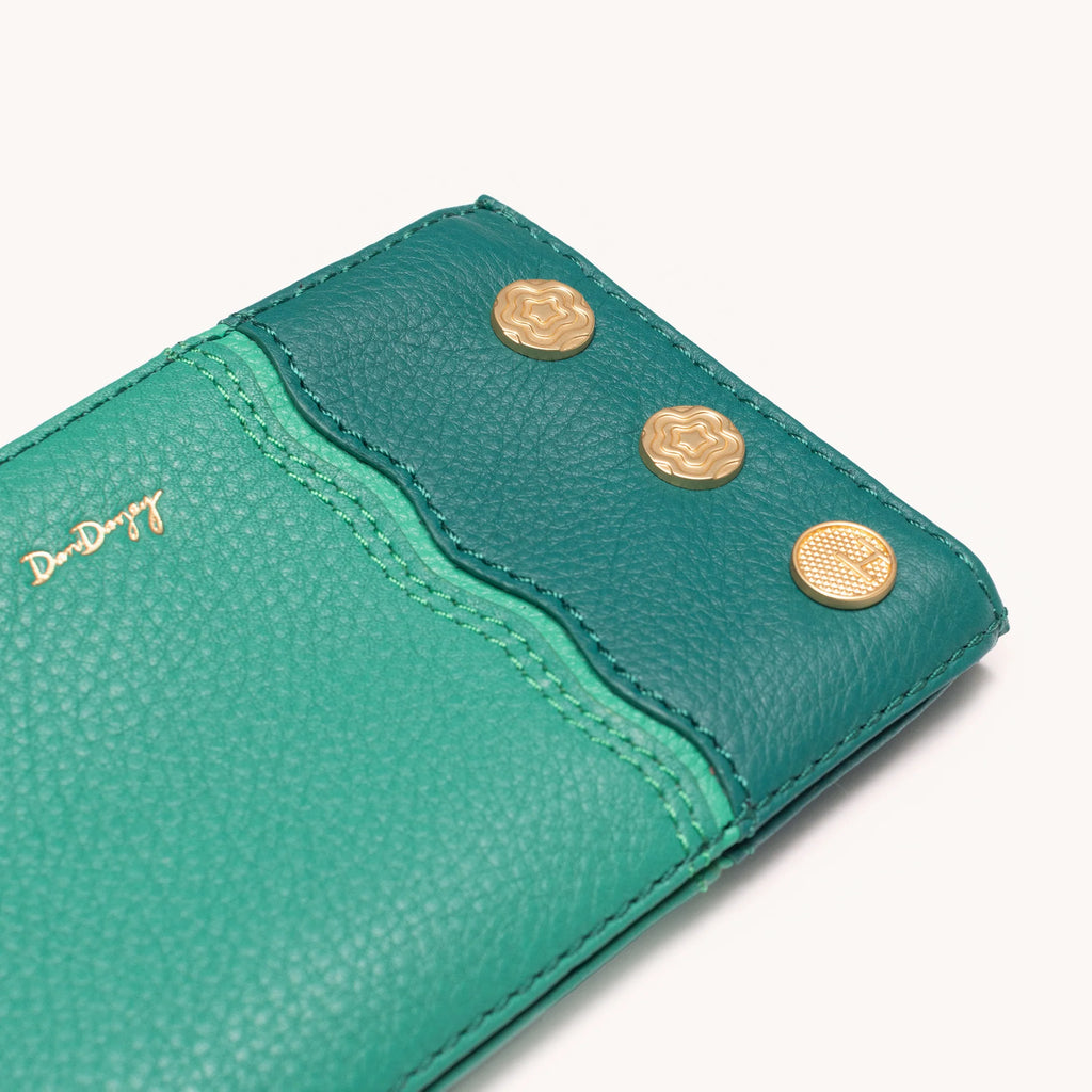 110 North - Bifold Green Leather Wallet