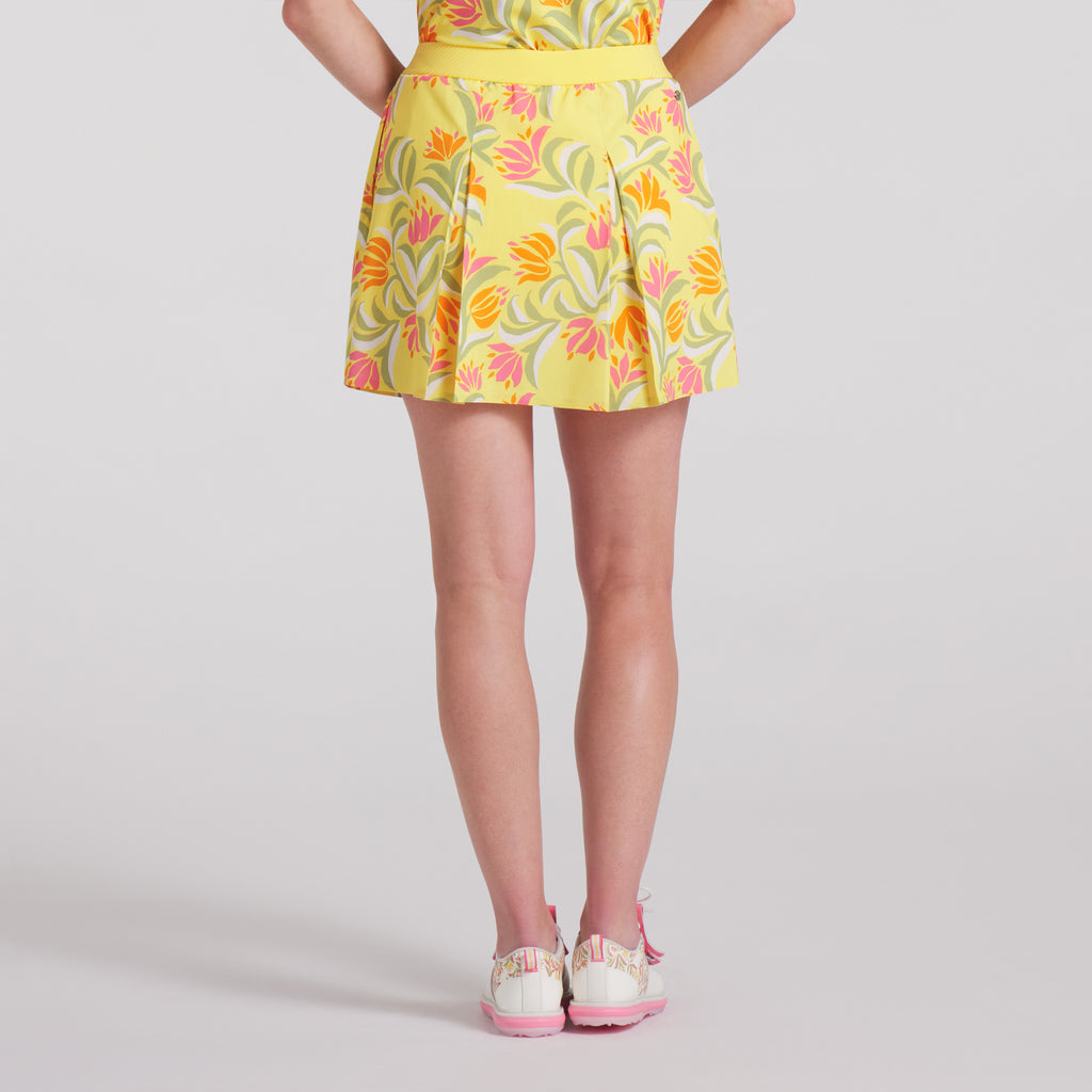 Pleated Skirt - Sunny Yellow