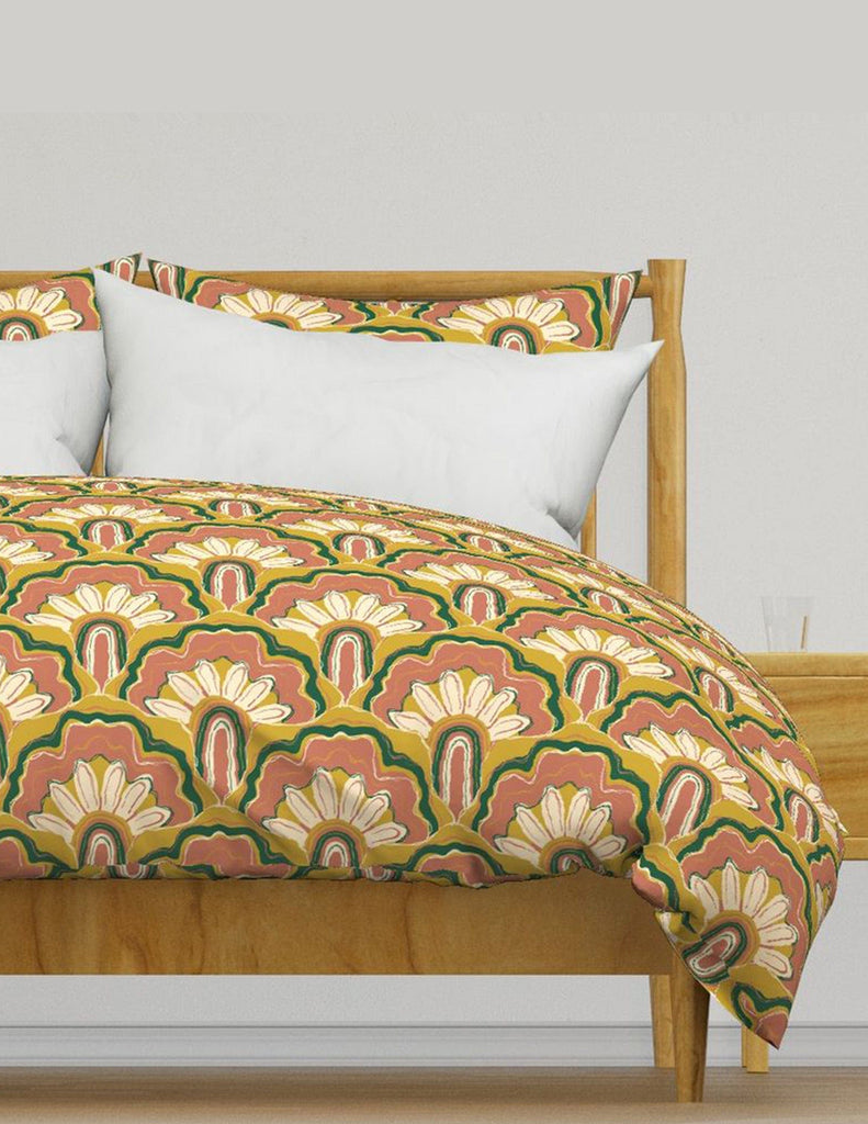 Deco Peacock -  Bedding - Pink & Green