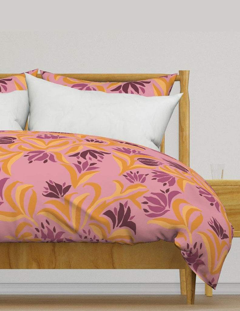 Flowing Flora - Bedding - Gold & Purple