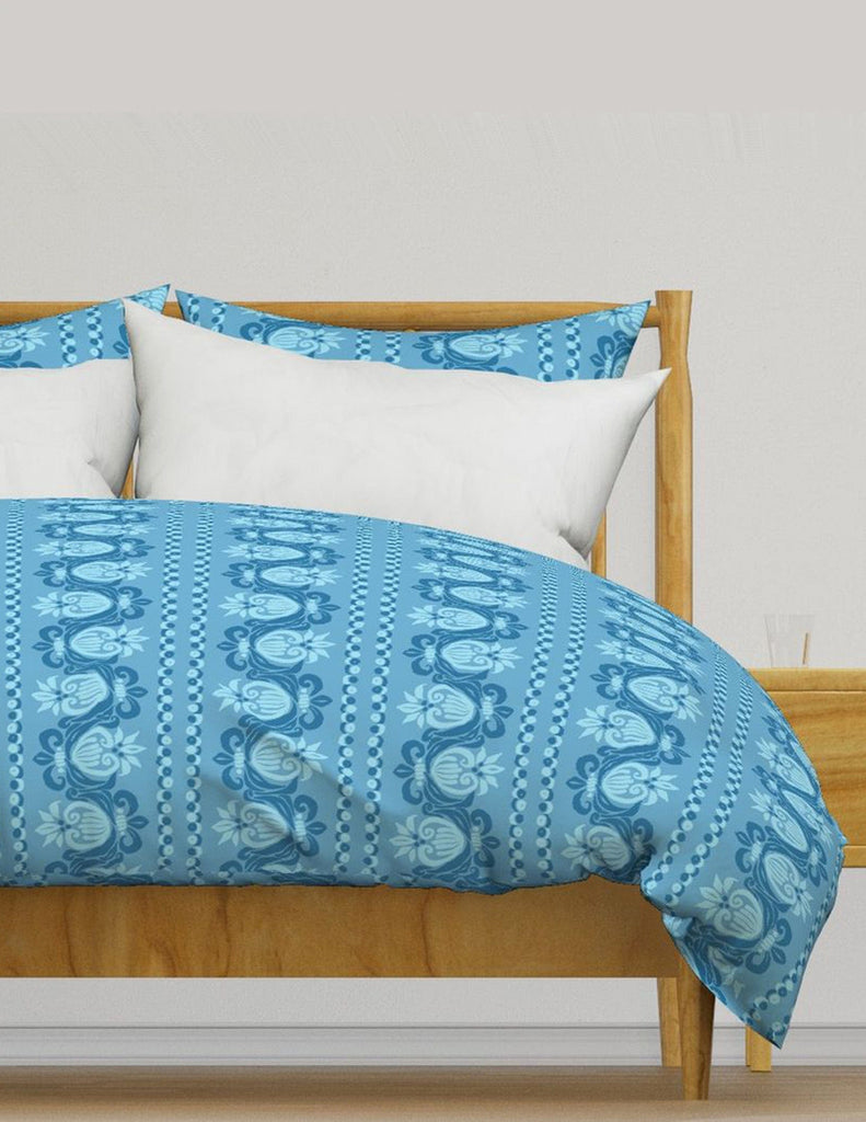 Funky Fluer De Lis - Bedding - Blue