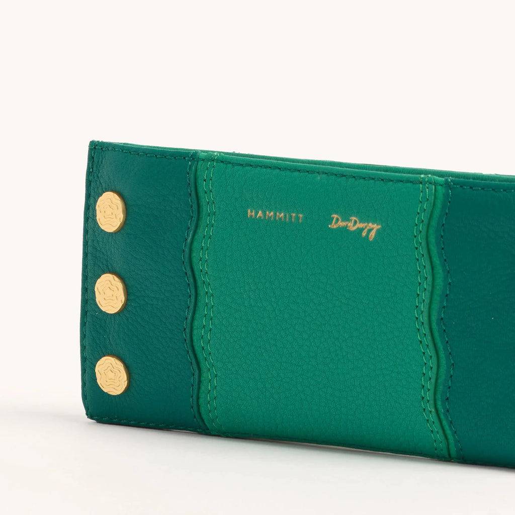 110 North - Bifold Green Leather Wallet