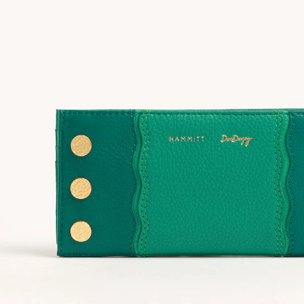 110 North - Bifold Green Leather Wallet