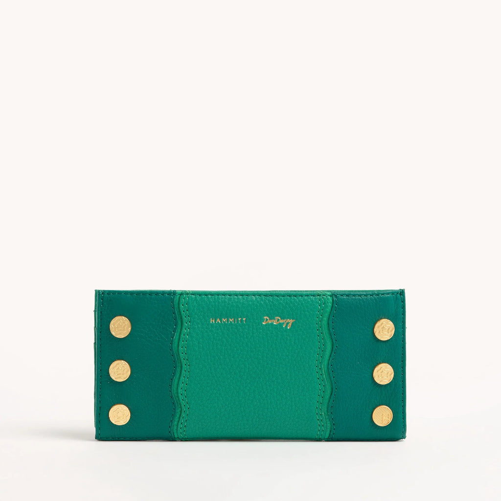 110 North - Bifold Green Leather Wallet