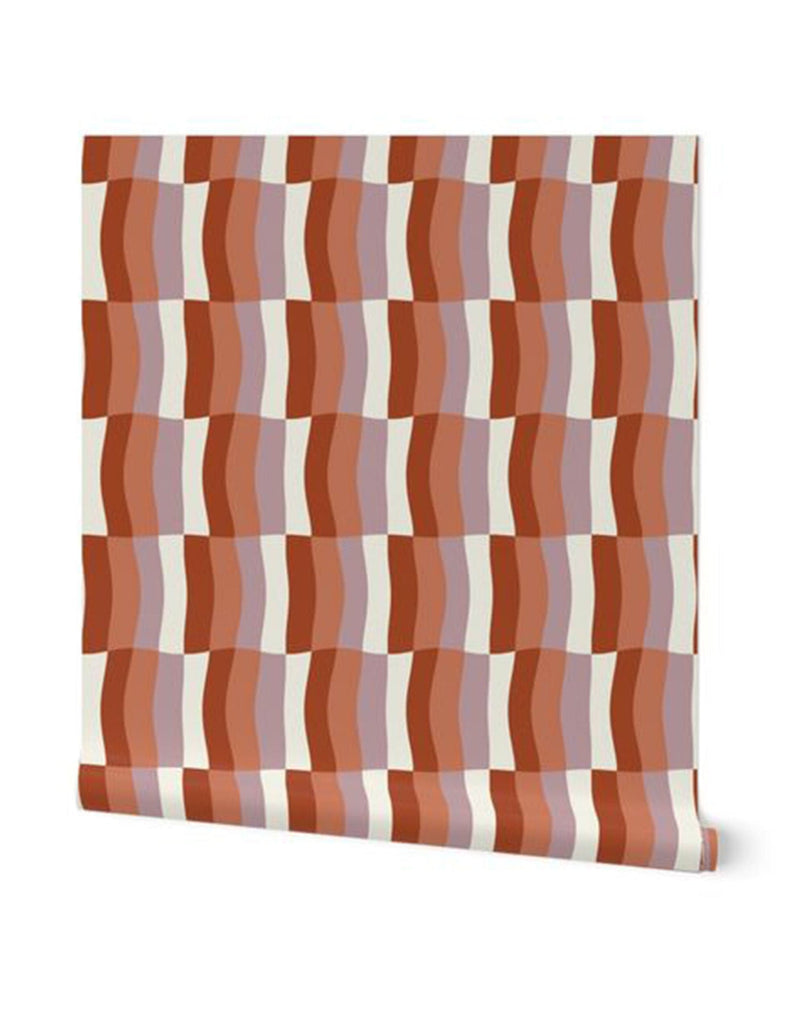 Sherbert Melt -  Wallpaper - Creme & Pink