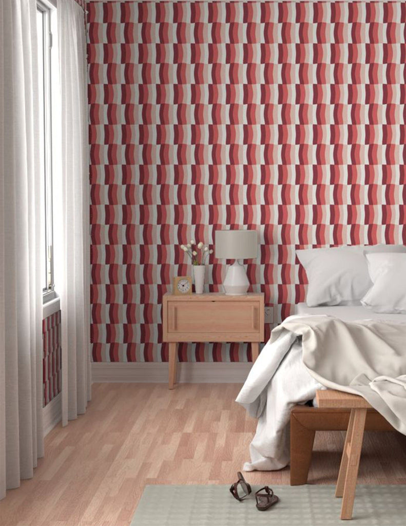 Sherbert Melt -  Wallpaper - Creme & Pink