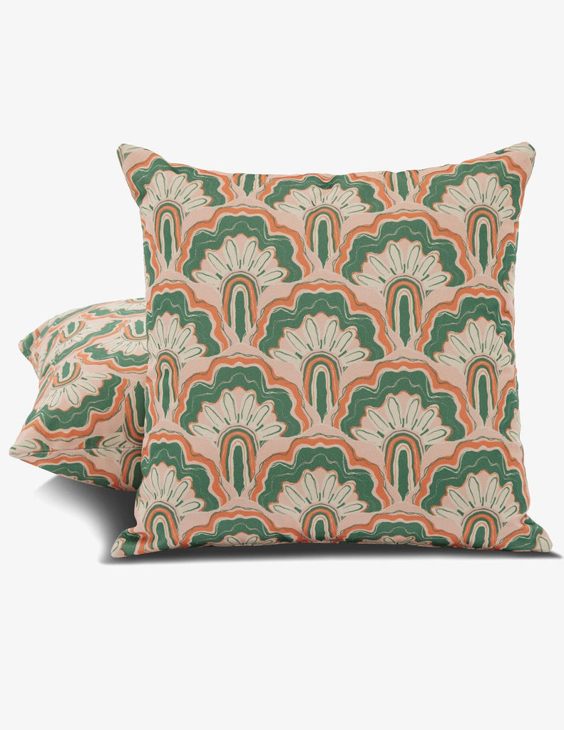 Deco Peacock Decorative Pillows 22 x 22 (Set of 2)