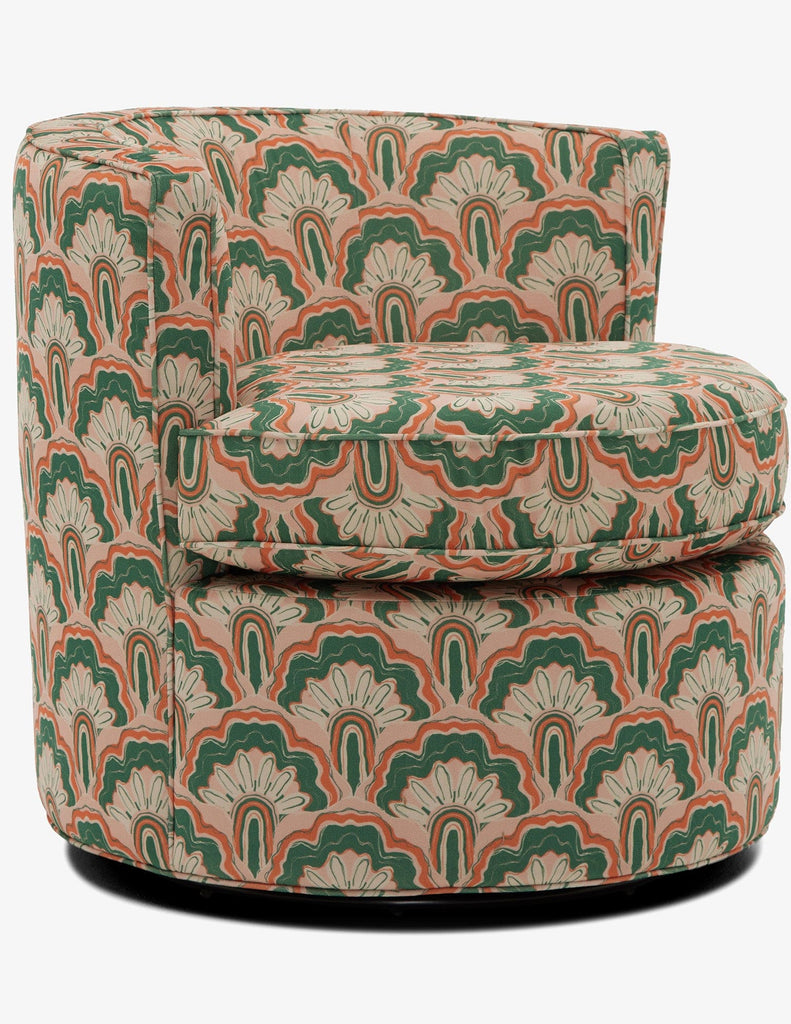 Deco Peacock Carly Swivel Chair