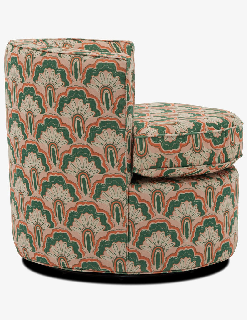 Deco Peacock Carly Swivel Chair