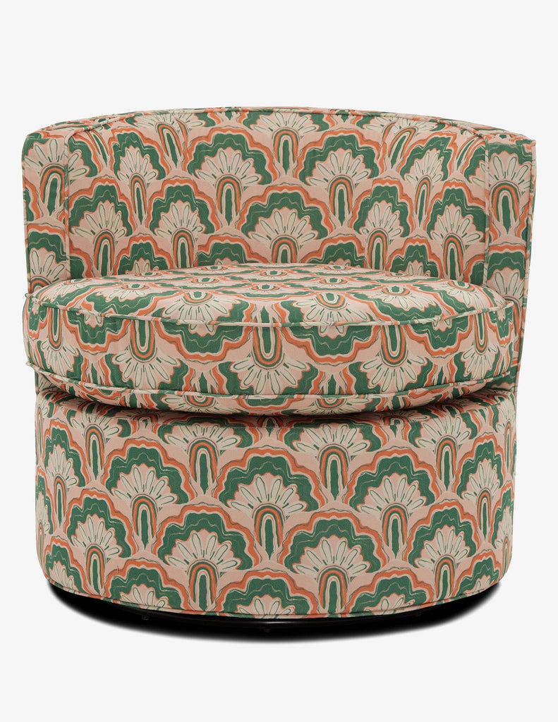 Deco Peacock Carly Swivel Chair