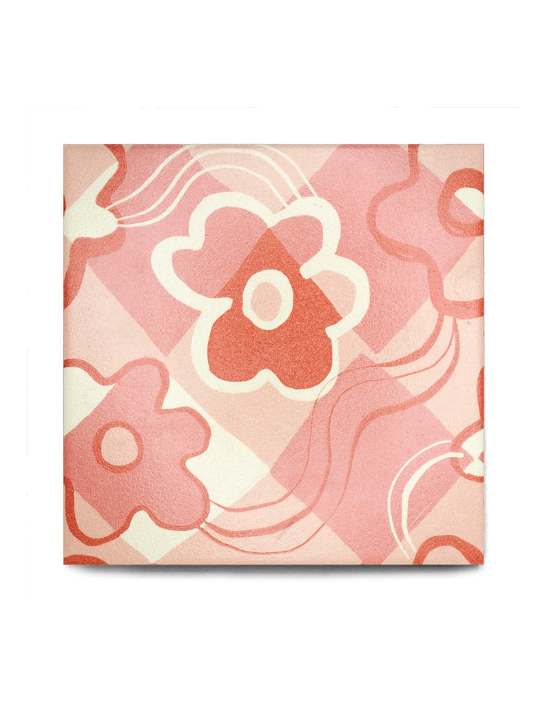 Check Floral Tile